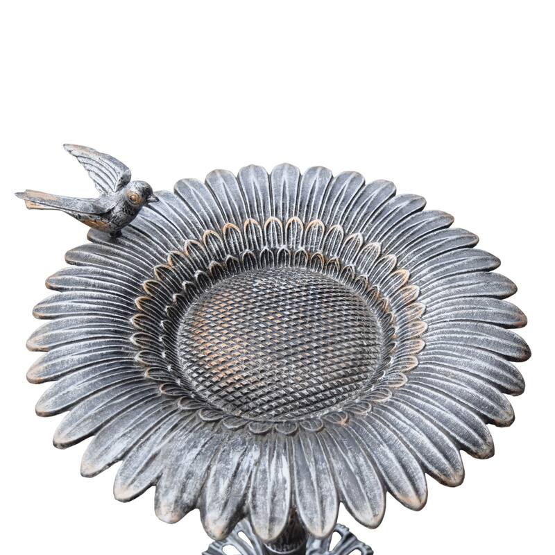Premium Sunflower Bird Bath