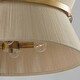preview thumbnail 6 of 16, 8 - Light Modern 24 inch Fabric Hourglass Chandelier w/ Tapered Drum Shade