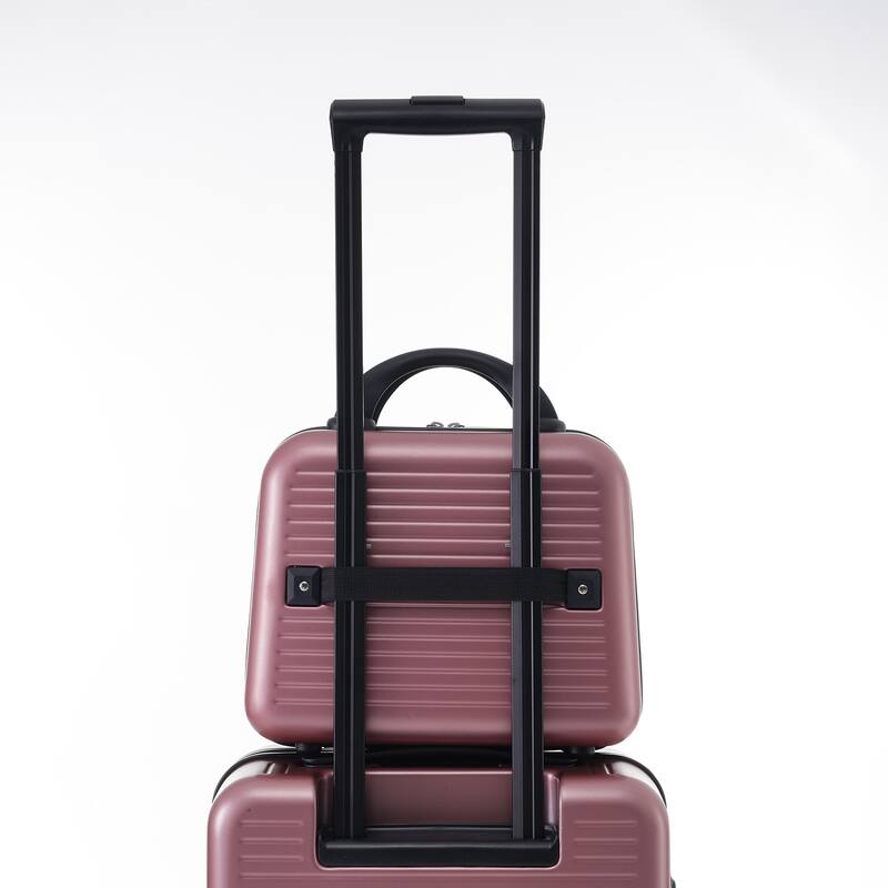 20 Inch Front Open Hardshell Luggage with Front Pocket and USB Port, 1 Portable Carrying Case