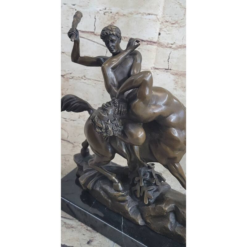 Theseus Fighting The Centaur Bianor By Antoine-Louis Barye Bronze Sculpture Sale
