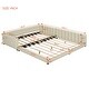 preview thumbnail 3 of 12, Queen Size & Twin XL Size Upholstered Platform Bed