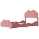 preview thumbnail 28 of 52, Velvet Upholstered Platform Bed with Cloud Shaped Slats