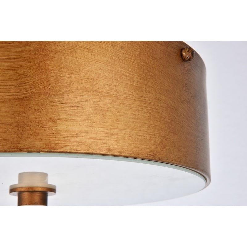 Ivy Court 2-light 12-inch Flush Mount Ceiling Light with White Shade