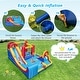 preview thumbnail 9 of 8, Gymax Inflatable Water Slide Giant Kids Water Park w/ Double Slides