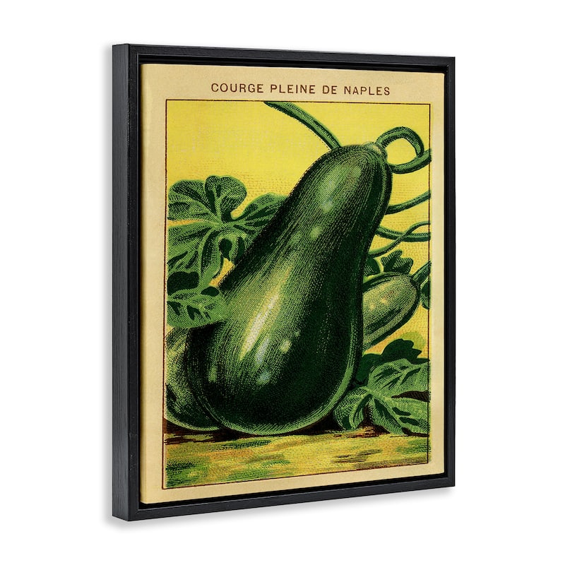 Stupell Country Vintage Squash Framed Floater Canvas Wall Art Design By Lil' Rue