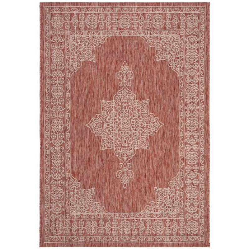 SAFAVIEH Courtyard Maralyn Indoor/ Outdoor Waterproof Patio Backyard Rug