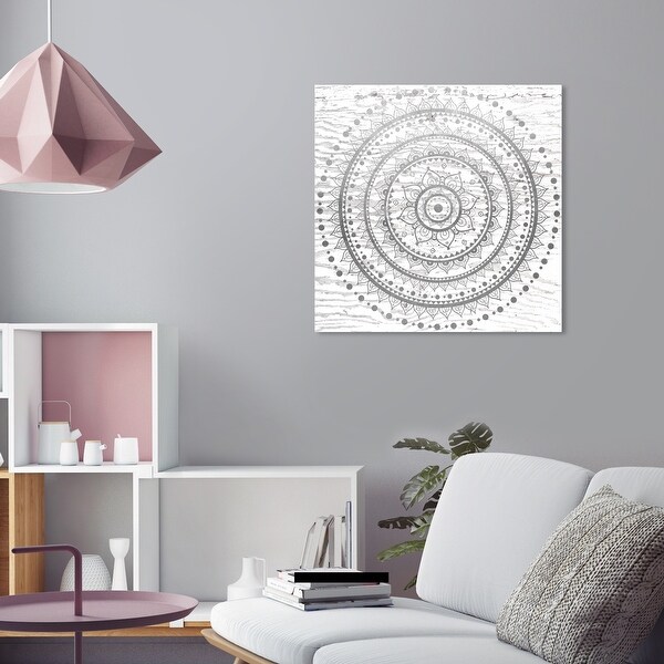 Silver mandala hotsell wall art