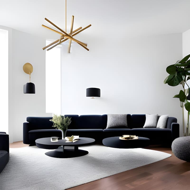 Sleek Viper Nordic Gold Sputnik 12 Light Modern Barre Chandelier