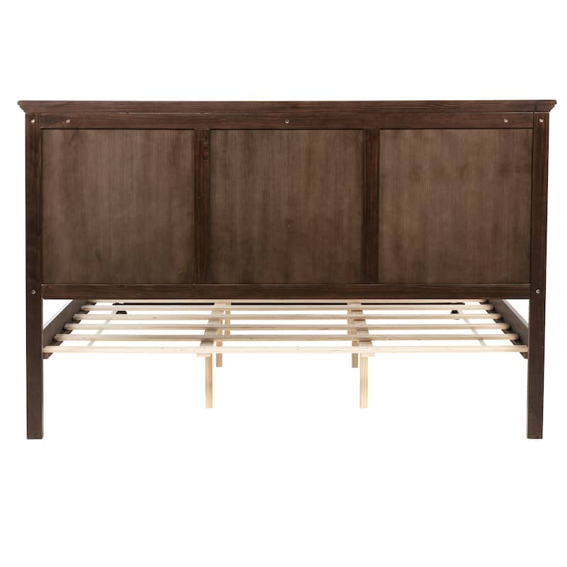 King Size Bed with Tall Headboard & Footboard