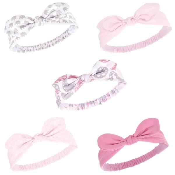 slide 1 of 1, Hudson Baby Infant Girl Headbands 5pk, Paisley Medallion, 0-24 Months - Paisley Medallion Paisley Medallion - 0-24 Months
