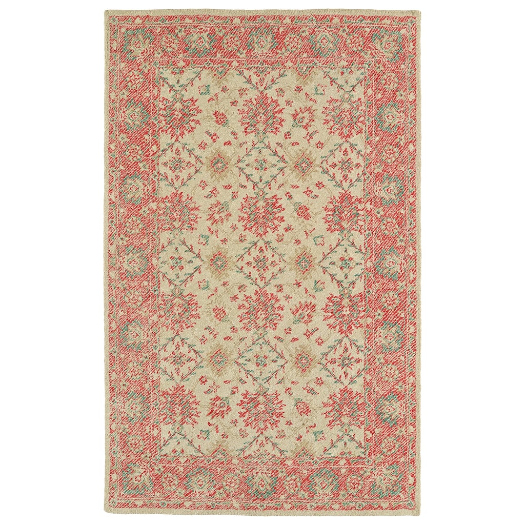 Indoor/Outdoor Hand-Tufted Robinson Teal Polyester Rug (4'0 x 6'0)