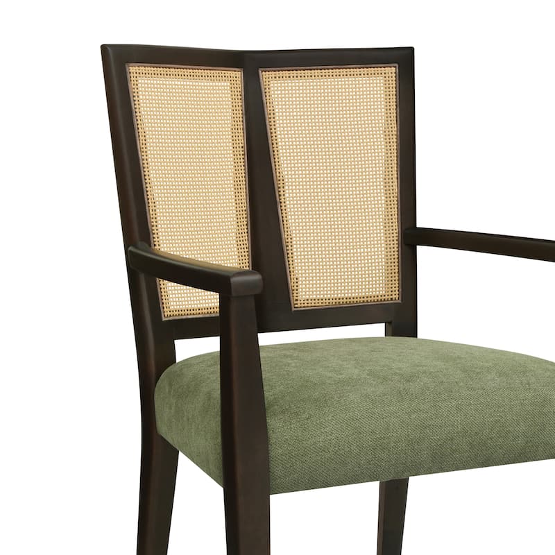 Wood Arm Chair Dining Chairs (Set of 2)
