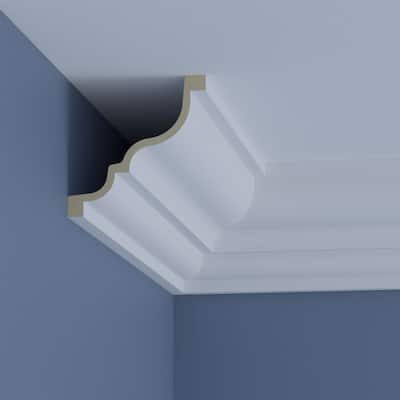 7 7/8"H x 7 7/8"P x 11 1/8"F x 96"L Owen Crown Moulding - 1-Pack