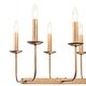 preview thumbnail 16 of 26, Farmhouse 10-Light Candle Iron Kitchen Island Linear Chandelier