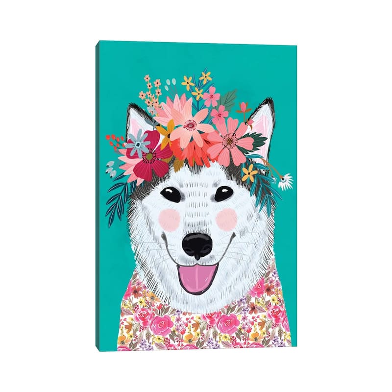 iCanvas "Husky" by Mia Charro Canvas Print