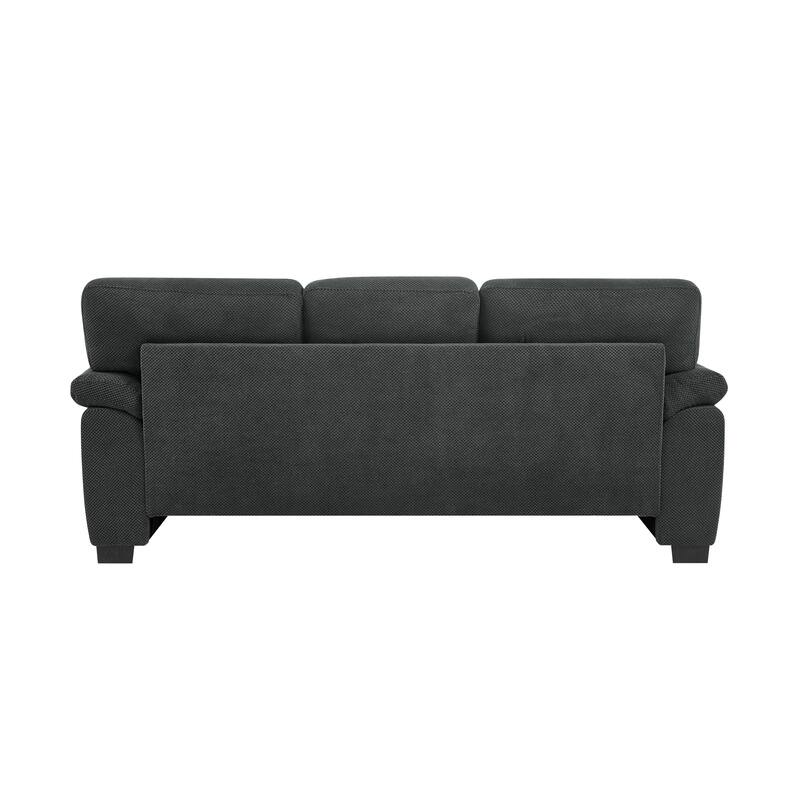 3-Seater Sofa, Modern Living Room Furniture, Textured Fabric Sofa,Minimalist Settee, Comfortable Armchair,Sturdy Frame Sofa