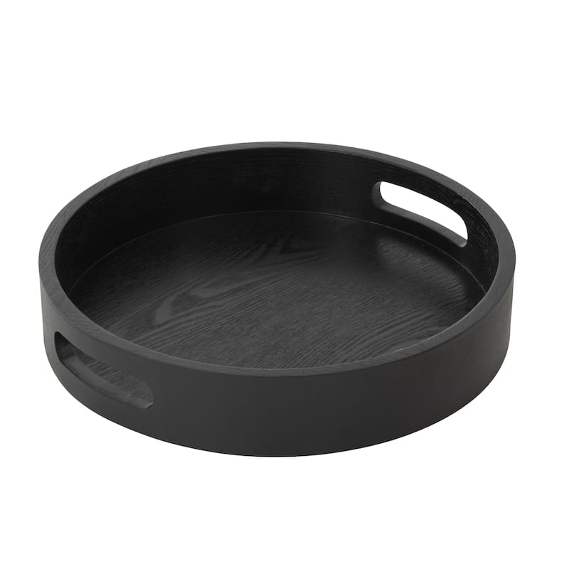 Metal Nesting Accent Table with Black Tray Tabletops - Set of 2 Gold - Roche River Decor