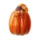 preview thumbnail 23 of 34, Glitzhome Multi Striped Fall Harvest Glass Pumpkins Halloween Thanksgiving Festival Decorations