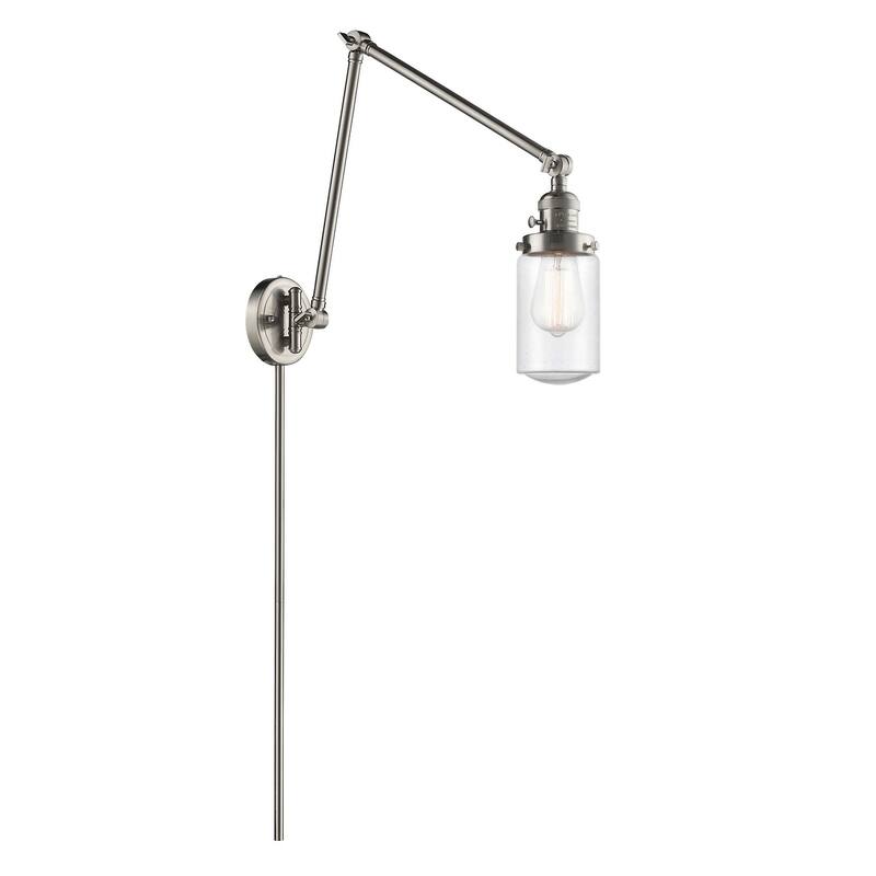 Innovations Lighting Dover 31" Tall Bathroom Sconce - Brushed Satin Nickel / Seedy