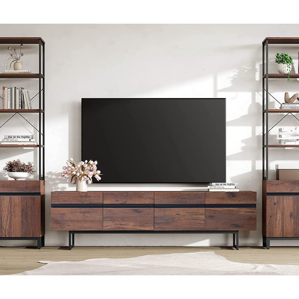 10 Fabric Drawers Long Dresser, up to 75 Inch TVs - Overstock - 43709882