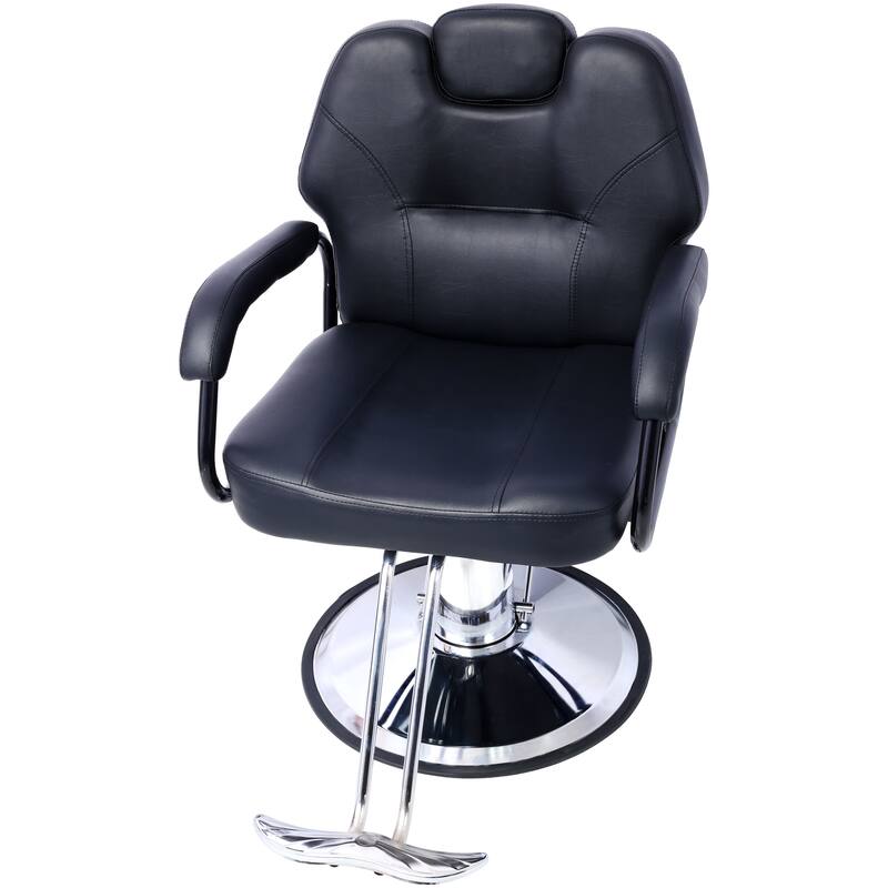 Artist hand Hair Barber Chair,Heavy Duty Hydraulic Spa Furniture Shampoo Reclining Extra Wider Seat Beauty Hair Salon Equipment