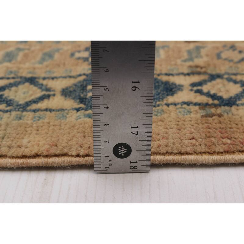 ECARPETGALLERY Hand-knotted Finest Ghazni Tan Wool Rug - 6'0 x 9'8