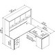 preview thumbnail 2 of 11, Series C 72W Sit to Stand L Shaped Desk Office Suite in Hansen Cherry