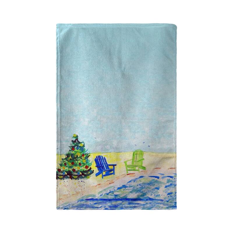 Beach Chair Christmas Kitchen Towel - 16x25