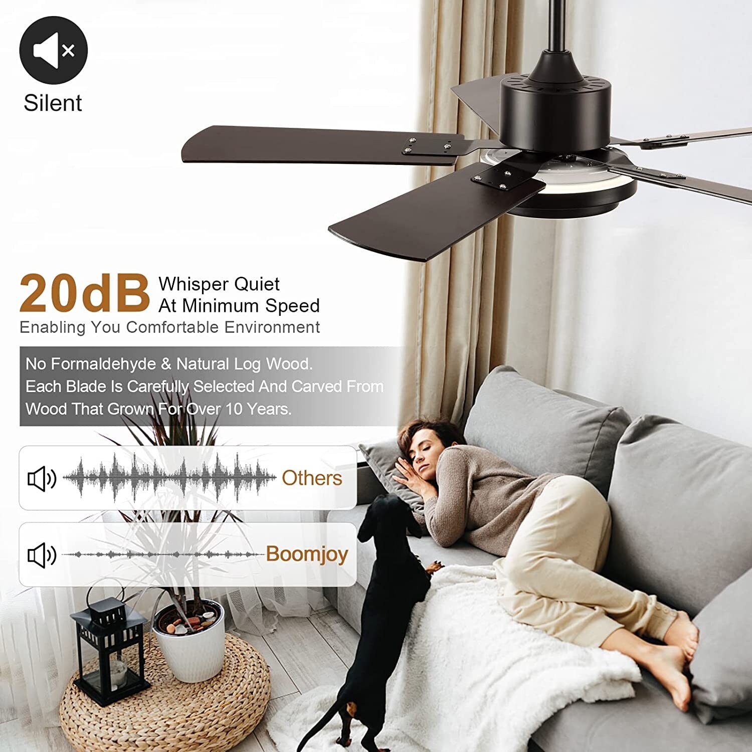 Wood Ceiling Fans with Lights and Remote Control Indoor Outdoor Modern  Silver Ceiling Fan with LED Bright Light - Bed Bath u0026 Beyond - 37721150