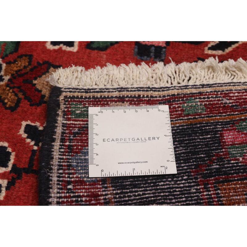 ECARPETGALLERY Hand-knotted Andelz Red Wool Rug - 3'8 x 10'8