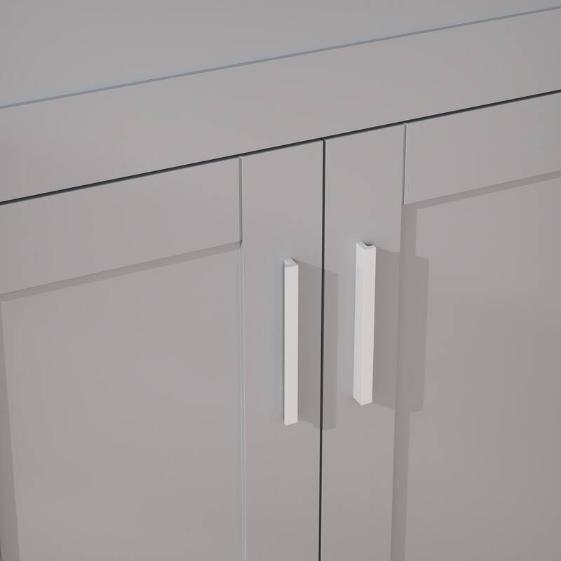 23.7-Inch Bathroom Vanity with Drop-in Stainless Steel Sink, Soft-Close Doors, Eco-Friendly MDF Cabinet - 23.7in L MDF