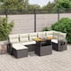 Option Black+Cream-3 middle+3 corner+footrest+table