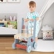 preview thumbnail 2 of 8, Costway 2-in-1 Wooden Baby Push Walker with Multi-Activity Center & - See Details