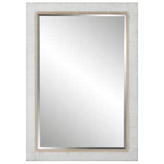 Uttermost Cape Whitewashed Rattan Mirror - 29"x 40.75"