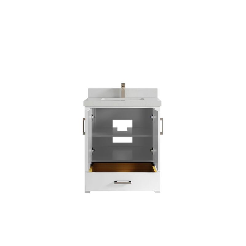 Willow Collections 30 in. W x 22 in. D Malibu Single Sink Bathroom Vanity with Countertop