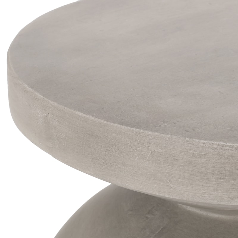 Cayce Outdoor Lightweight Concrete Side Table by Christopher Knight Home