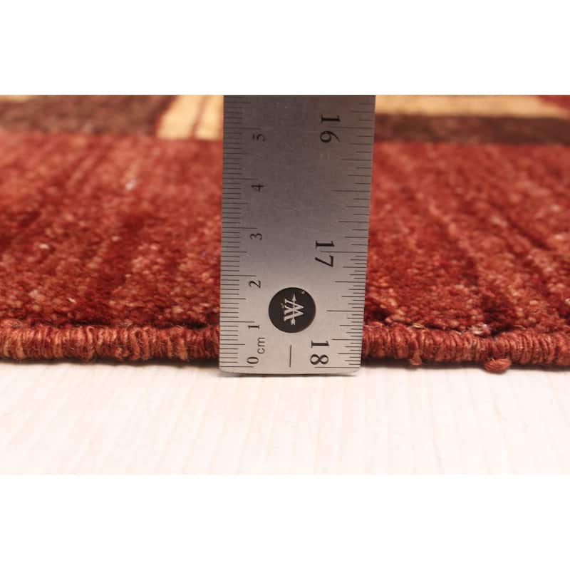 ECARPETGALLERY Hand-knotted Peshawar Ziegler Dark Brown Wool Rug - 6'0 x 8'8