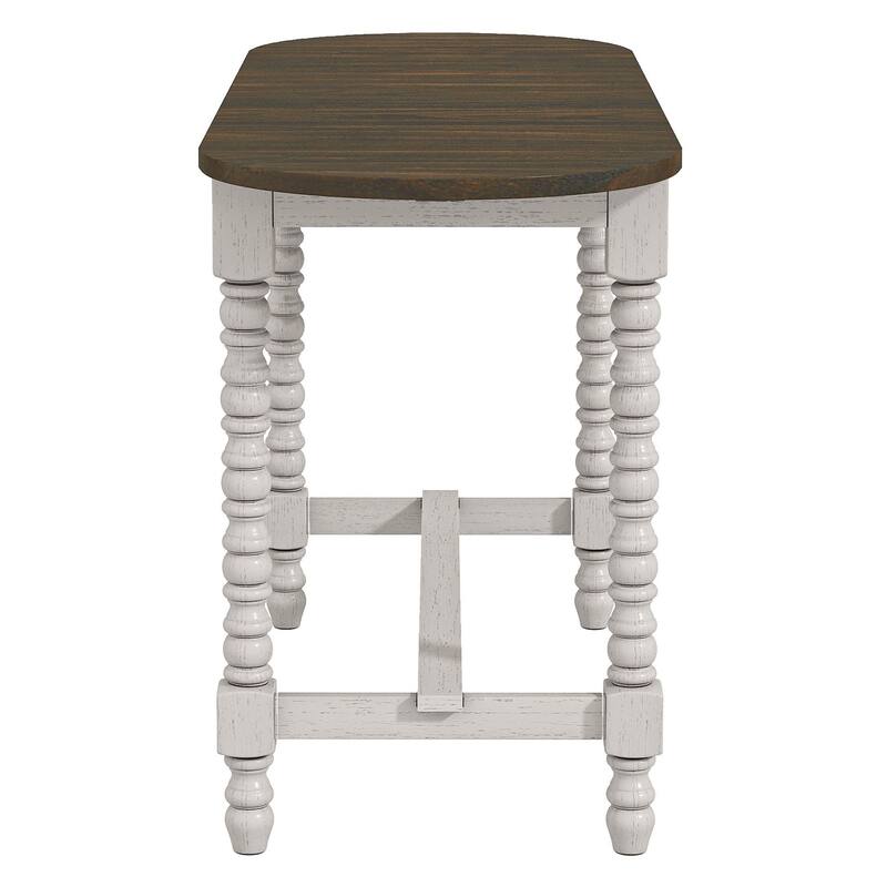 Vexl Walnut 71-inch Counter Height Table w/ Drop Leaf by Furniture of America