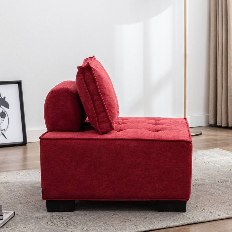 Modern Upholstered Living Room Chairs Set of 2