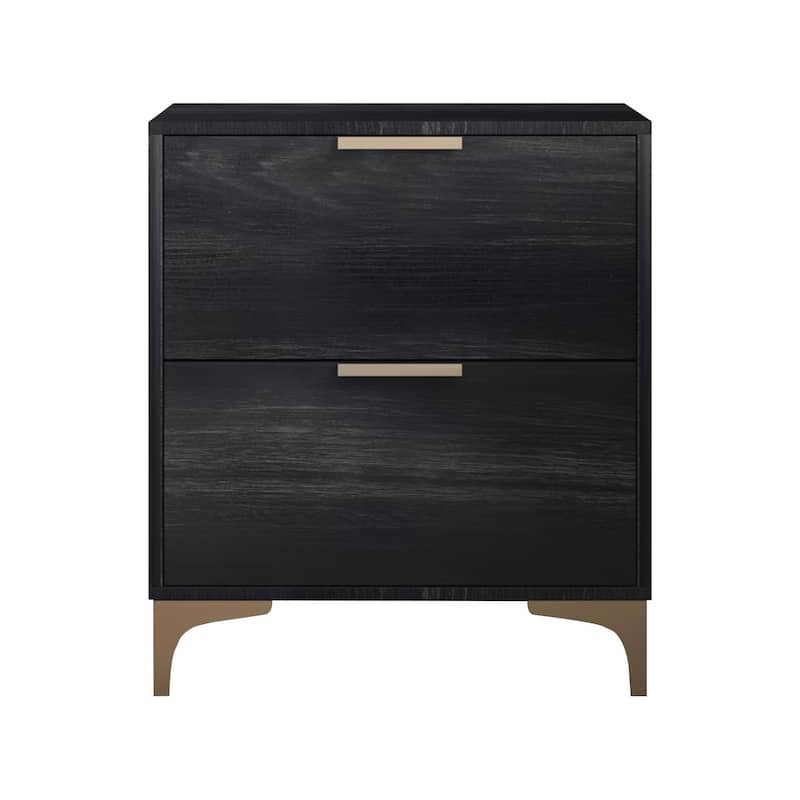 Sana Upholstered Panel Bed with 2 Nightstands