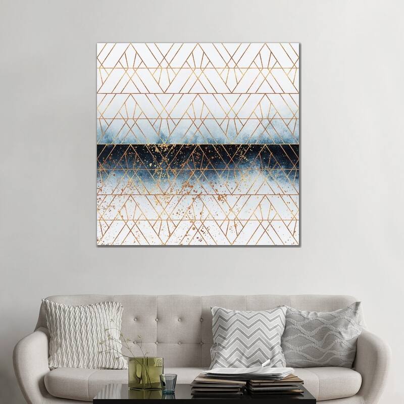 iCanvas "Winter Blue Geo" by Elisabeth Fredriksson Canvas Print