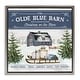 preview thumbnail 16 of 26, Stupell Christmas on Farm Phrase Framed Floater Canvas Wall Art Design by Mollie B. 18 x 18 - Grey
