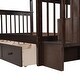 preview thumbnail 43 of 42, Multi-Functional Twin Over Twin Bunk Bed with 3 Drawers, Storage Stairs, Armrest and Full-Length Guardrails for Kids