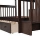 preview thumbnail 50 of 50, Roomfitters Stairway Twin-Over-Twin Bunk Bed with Three Drawers, Sturdy Wooden Frame, Safety Guardrails, Space-Saving