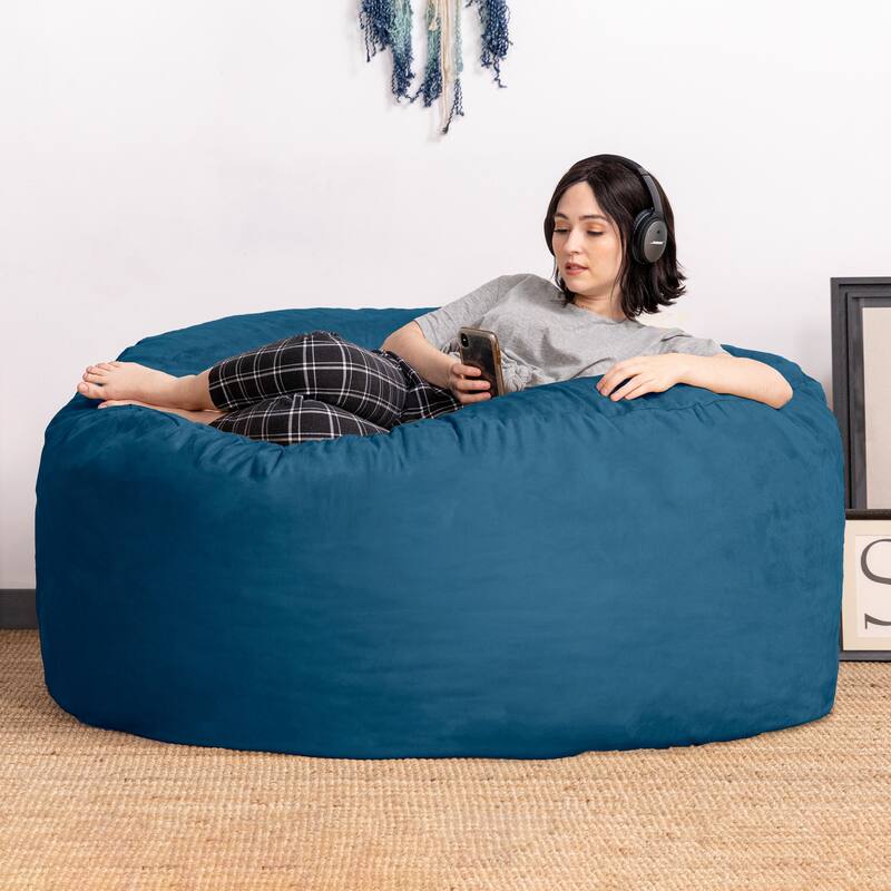 Jaxx 5-ft. Giant Bean Bag Chair - Navy