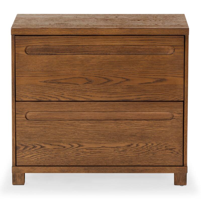 SAFAVIEH Couture Tobiette 2 Drawer Wood Nightstand