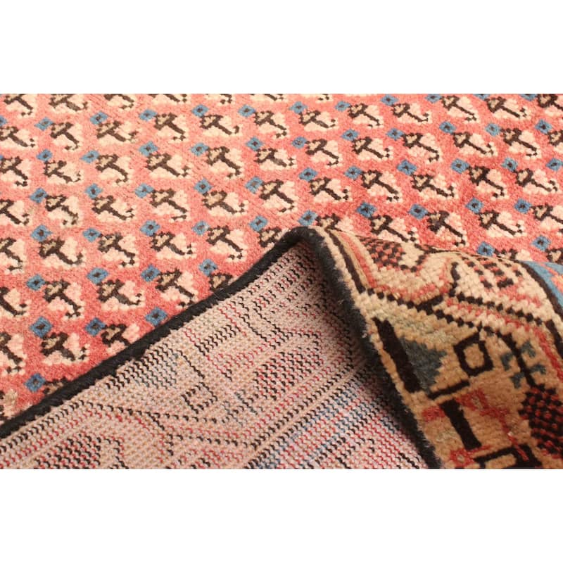 ECARPETGALLERY Hand-knotted Andelz Red Wool Rug - 3'0 x 4'9