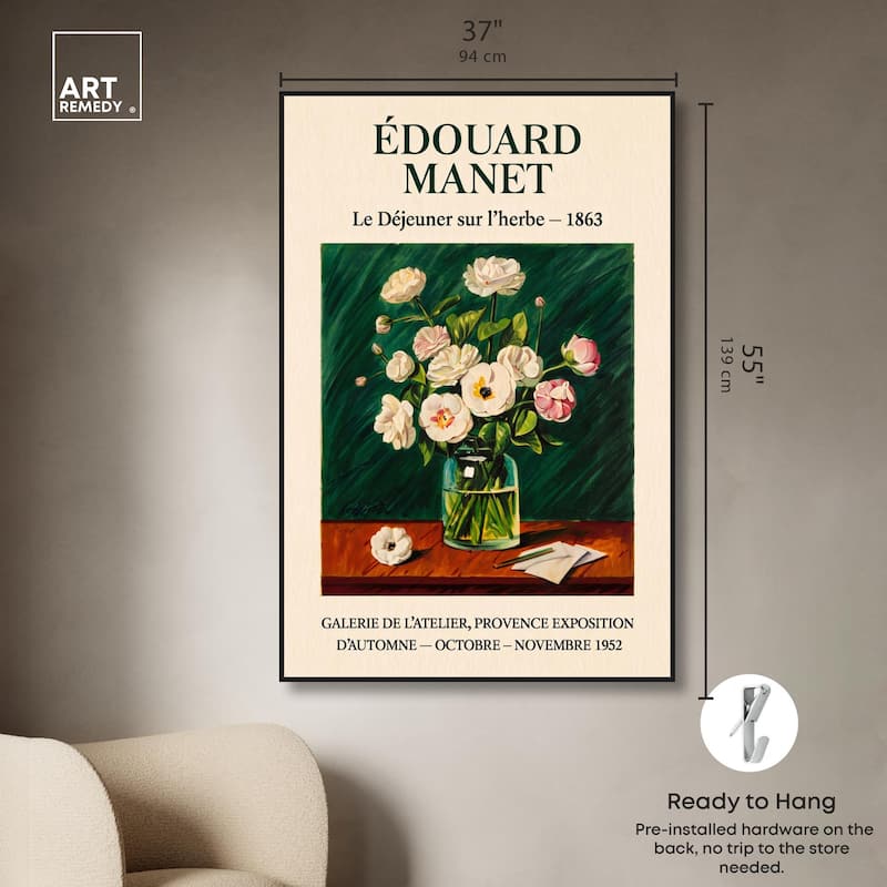 Manet's Floral Canvas by Art Remedy