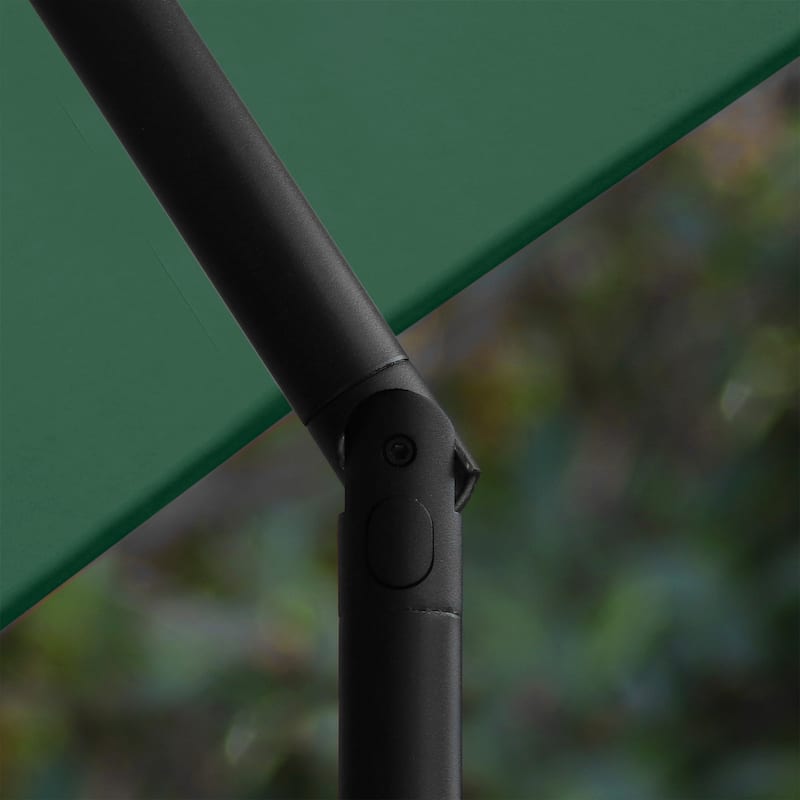 Astella 9' Crank Open Push Button Tilt Outdoor Patio Umbrella