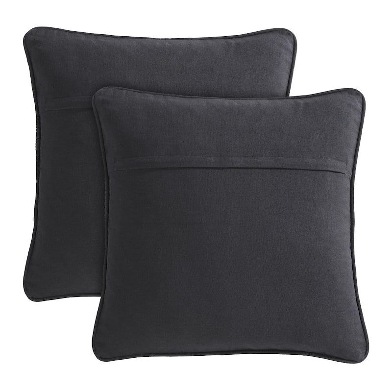 Boho Living Jada Braided Cotton/Jute Throw Pillow Covers